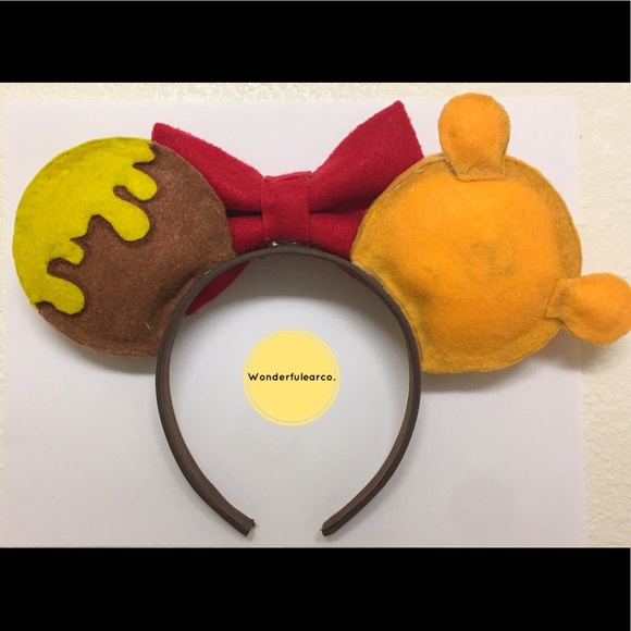 Handmade Winnie the Pooh Mickey ears - Picture 2 of 2